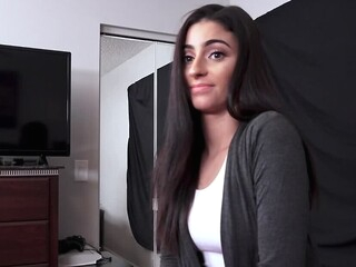 The randy gentleman is lounging on his back and pleading for a blowjob from his young girlfriend. As much as she loves engulfing him off, the chick hates being on camera when intimate, but he's persistent.