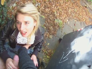 Here's a super sexy blonde cutie who loves oral hook-up outdoors. Kelly Candy is a petite blonde sweetie and she acquires down to satisfy her well endowed fellow in the midst of the street.