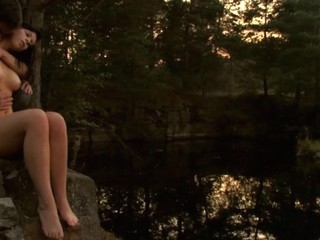Check out a ardent lawful period teenaged fucking chapter outdoors at near sunset
